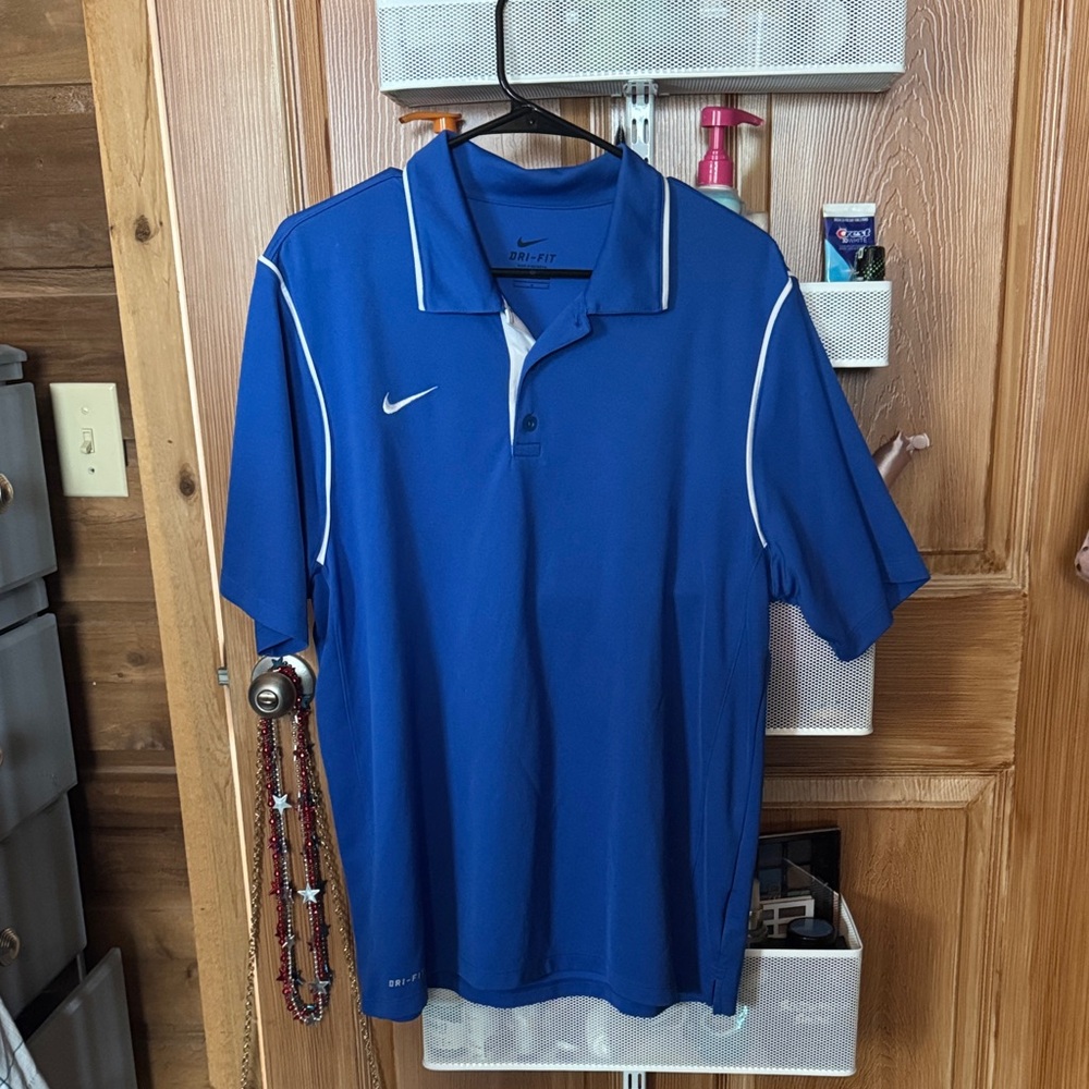 Nike Men's Royal Blue Dri-FIT Polo